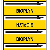 Značení potrubí, bioplyn